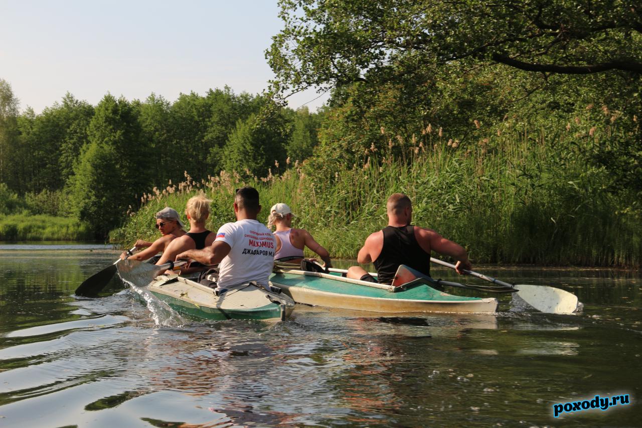 Поход по реке на байдарках Таймень